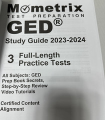 GED Study Guide Prep Book Secrets 2023-2024 All Subjects 3 Full Practice Tests