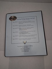 IEW Teaching Writing Structure and Style Seminar Practicum Workbook Binder Only