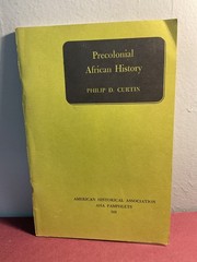 Precolonial African History Philip D. Curtin AHA Pamphlets 501 1974 Paperback