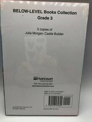 Julia Morgan Castle Builder Below-Level Books Collection Grade 3 5 copies