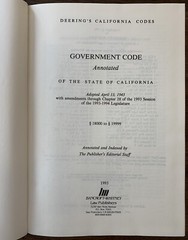 Deering’s California Codes Annotated Government 18000-19999 Lexis Nexis HB Book