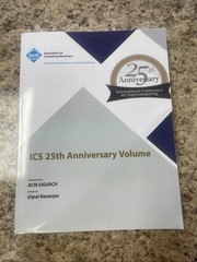 ICS 25th Anniversary Volume by Ics 25th Anniversary Committee (2014, Hardcover)