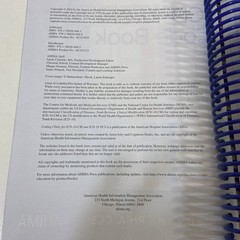 ICD-10-CM Code Book 2024 AHIMA Press Anne B Casto Spiralbound Unused Color Flags
