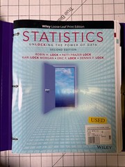 Statistics : Unlocking the Power of Data 2nd Edition Loose-Leaf Ships Fast