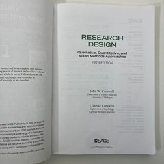 Research Design by John & David Creswell SAGE 5th Edition 2018 TPB Mixed Methods
