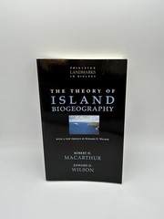 Edward O. Wilson Robert H. MacArthu The Theory of Island Biogeograph Paperback C
