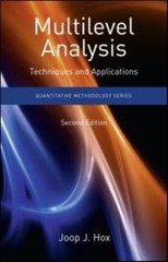 Multilevel Analysis: Techniques and Applic- paperback, Joop J Hox, 9781848728462