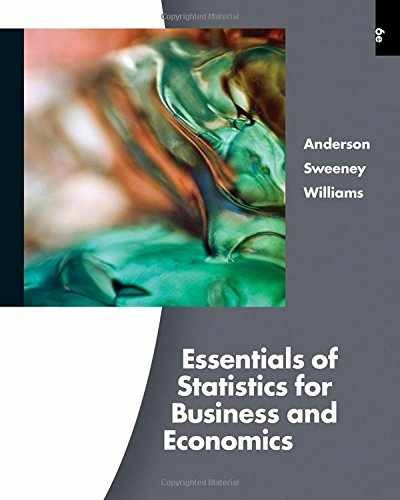 Essentials of Statistics for – Hardcover, by Anderson David R.; – Acceptable
