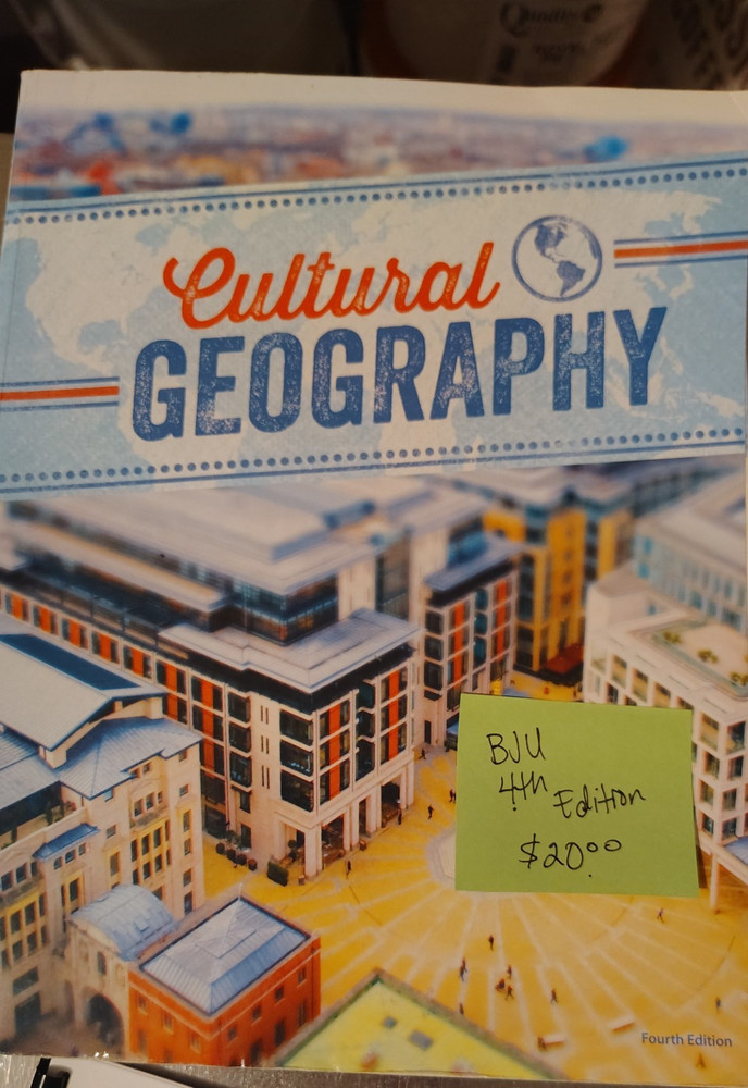 Cultural Geography Fourth Edition Textbook by Bob Jones University