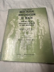 Medicolegal Investigation Death Spitz Fisher’s 2nd 1973 Medical Book Vintage Vtg