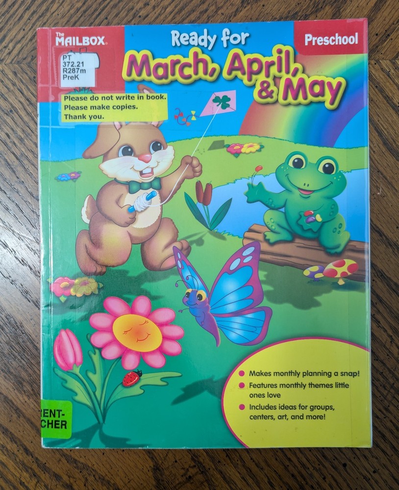 Ready for March, April, & May Preschool text Ex-Library Unmarked Mailbox Books