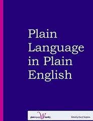 Plain Language in Plain Englis – VERY GOOD