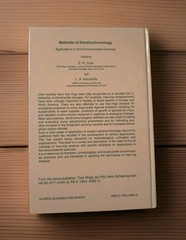 Methods of Dendrochronology Applications in the Environmental Sciences H/C 1990