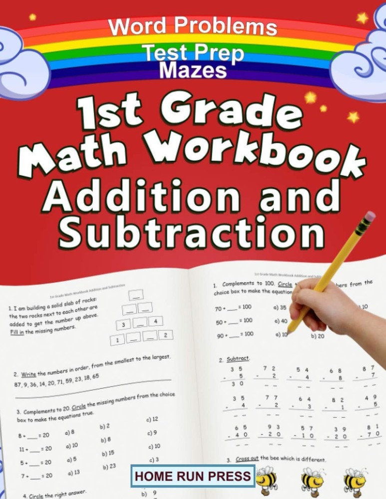 1st Grade Math Workbook Addition and Subtraction: 1 Workbooks, Math…