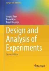 Design and Analysis of Experiments by Angela Dean: Used