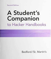 A Student’s Companion to – Paperback, by Bedford/St.Martin’s – Very Good j