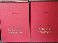 Surgical Anatomy Volume 1+2 Book Anson McVay 1971 GC HC