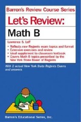 Let’s Review Math B (Barron’s Review Course Series) – Paperback – GOOD