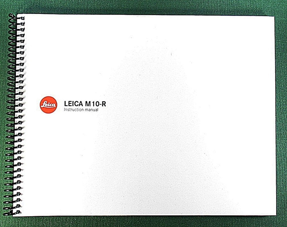 Leica M10-R Instruction Manual: 146 Pages & Protective Covers!