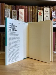 Public Construction Contracts And The Law By Henry A. Cohen 1961 HCDJ McGraw-Hil