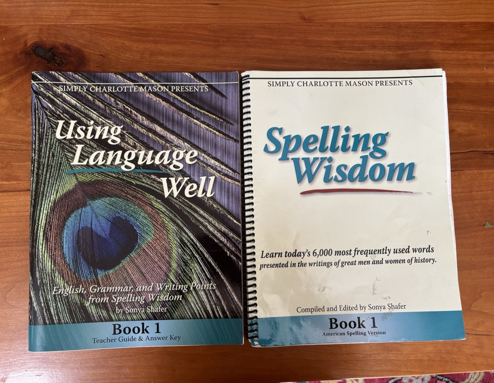Simply Charlotte Mason Using Language Well Book 1 Teacher Guide & Dictation Book