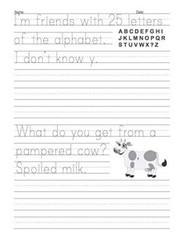 Handwriting Practice Book for Kids Ages 6-10 : Printing Workbook for Grades 1, 2