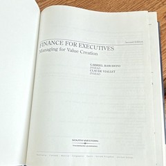 Finance for Executives Second Edition Hawawini Viallet Hardcover South-Western