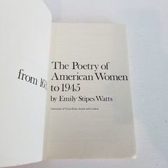 The Poetry of American Women from 1632 to 1945 by Emily Stipes Watts – Paperback