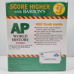 Barron’s AP World History 3rd Edition 400 Flash Cards Test Prep Study Aid NEW