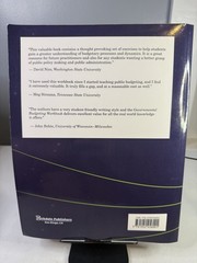 Governmental Budgeting Workbook : Bridging Theory and Practice by Marc Fudge,…