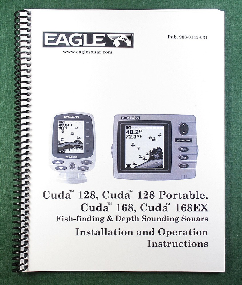 Eagle Cuda 128 Cuda 168 Instruction Manual: 64 Pages & Protective Covers!