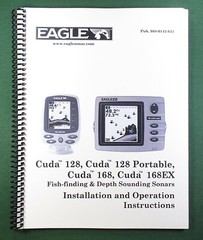 Eagle Cuda 128 Cuda 168 Instruction Manual: 64 Pages & Protective Covers!