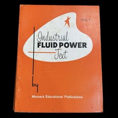 Industrial Fluid Power Text Vol 1 Womack Vintage Hydraulics Pneumatics Book