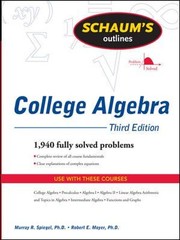 College Algebra Paperback Murray R., Spiegel, Murray, Moyer, Robe