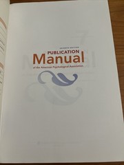 Publication Manual 7th Edition of the American Psychological Association