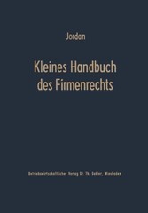 Jordan – Kleines Handbuch des Firmenrechts – New paperback or softback – X555z