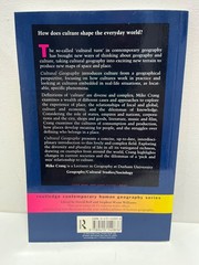 Cultural Geography (Routledge Contemporary Human Geo… by Crang, Mike Paperback
