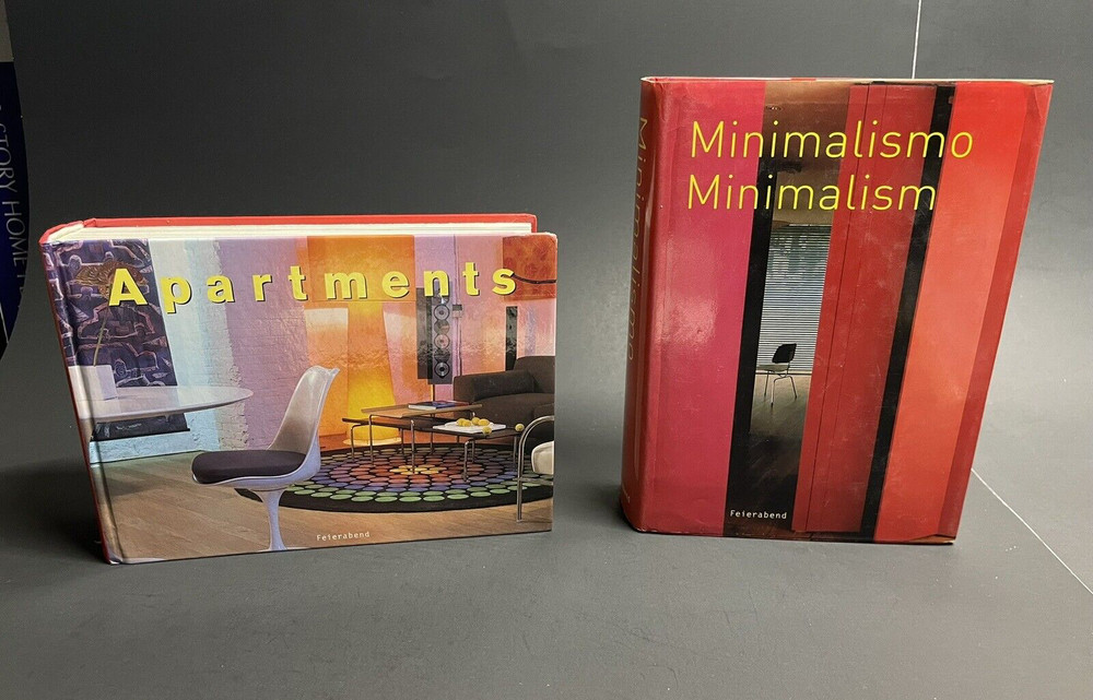 Lot of 2 Feierabend Books: Apartments + Mimimalism (Hardcovers) – USA Seller