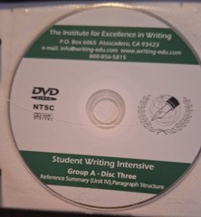 Institute For Excellence In Writing Student Writing Intensive Level A Manual DVD