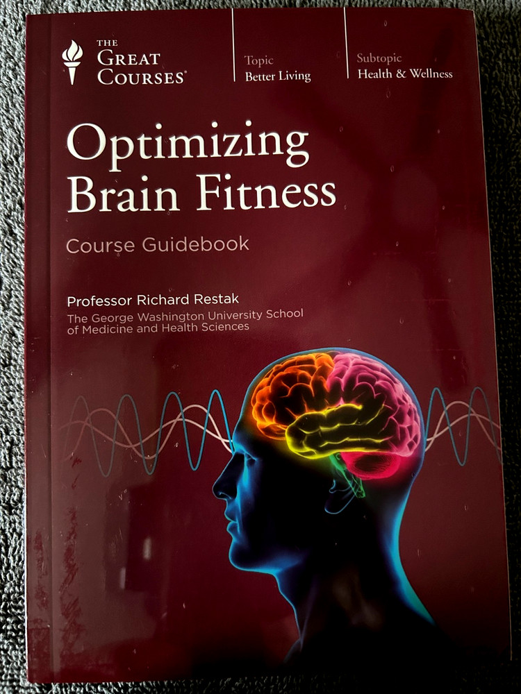 Great Courses : Optimizing Brain Fitness by Restak Richard (DVD & Text 2011 NEW)