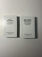 Sing Spell Read Write Games, A To Z AND Letter Cluster, CARDS GAMES, 1996