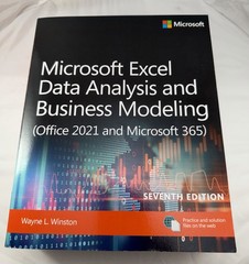 Microsoft Excel Data Analysis and Business Modeling Office 2021 & Microsoft 365