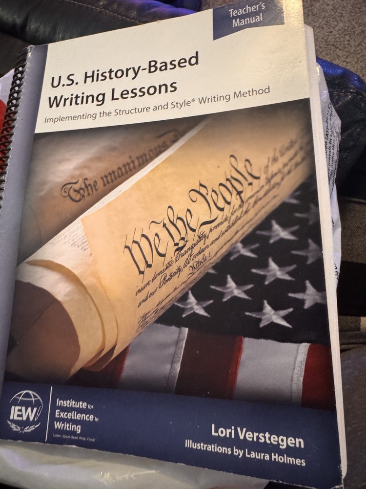 U.S. History-Based Writing Lessons – Teacher Book by Lori Verstegen 2nd Edition