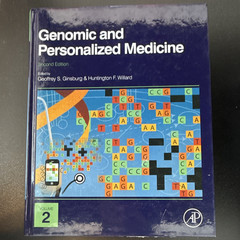Genomic and Personalized Medicine 2nd Edition Vol 2 Hardcover 2012 Ginsburg