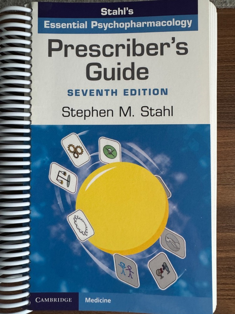 Essential Psychopharmacology Prescriber’s Guide, 7th edition, spiral book