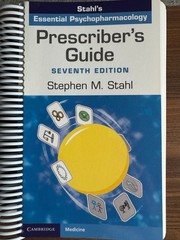 Essential Psychopharmacology Prescriber’s Guide, 7th edition, spiral book