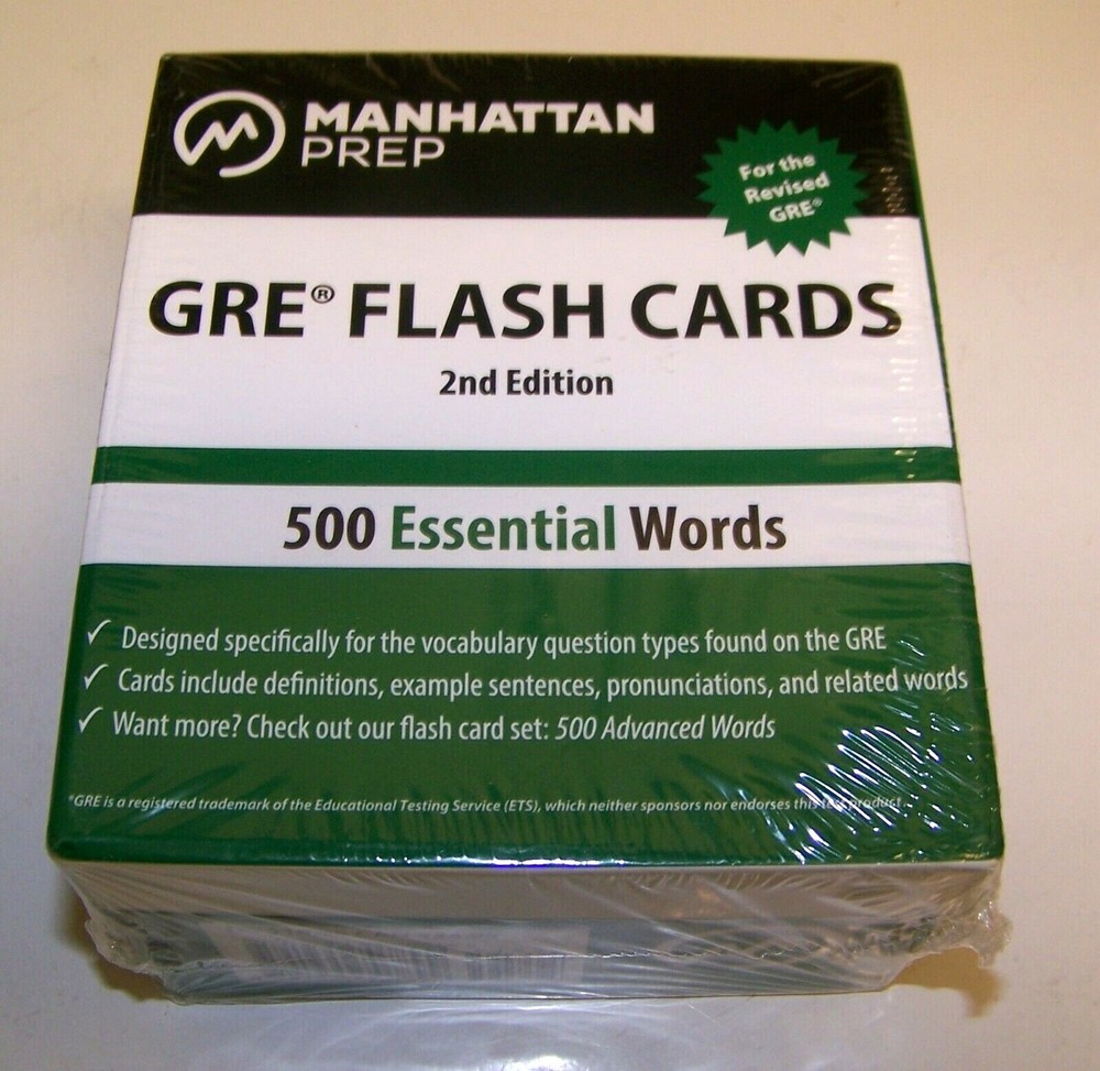 Manhattan Prep GRE Strategy Guides: 500 Essential Words Flash Cards 2nd Edition