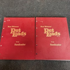 Ken Waters Pet Loads from Handloader Vol 1 & 2, 3rd Edition 1986