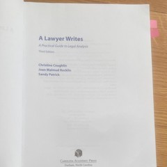 Carolina Academic Press Lawyer Writes Third Edition Paperback Coughlin