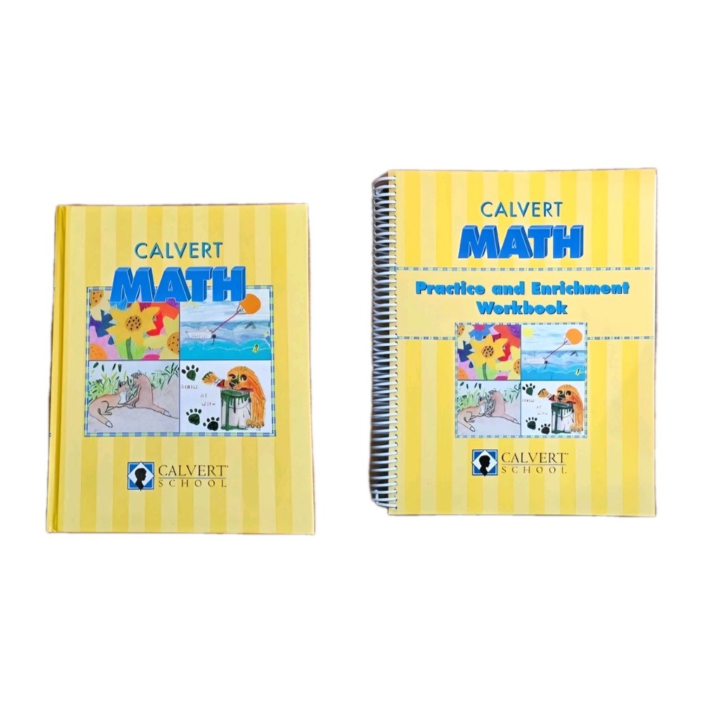 Homeschool Math 4th Grade Calvert School Textbook & Practice Enrichment Workbook